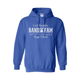 EHHS Band Fam pullover hoodie (PRINTED SLEEVES-BLUE)