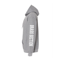 EHHS Band Fam pullover hoodie (PRINTED SLEEVES-GREY)