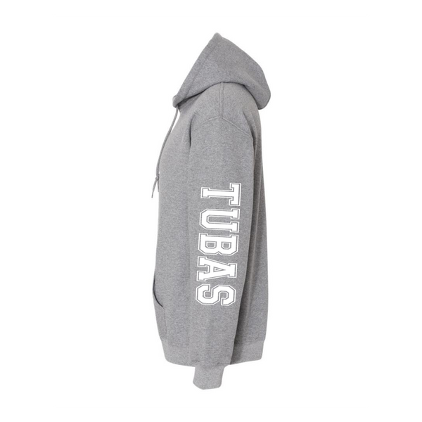 EHHS Band Dad pullover hoodie (PRINTED SLEEVES-GREY)