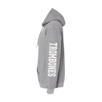 EHHS Band Fam pullover hoodie (PRINTED SLEEVES-GREY)