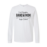 EHHS Band Mom long sleeve (PRINTED SLEEVES-WHITE)