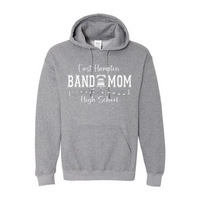 EHHS Band Mom pullover hoodie (PRINTED SLEEVES-GREY)