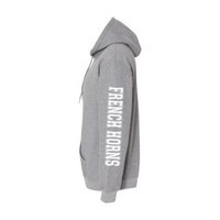 EHHS Band Mom pullover hoodie (PRINTED SLEEVES-GREY)