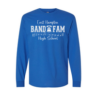 EHHS Band Fam long sleeve (PRINTED SLEEVES-BLUE)