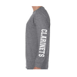 EHHS Band Mom long sleeve (PRINTED SLEEVES-GREY)