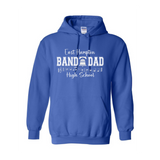 EHHS Band Dad pullover hoodie (PRINTED SLEEVES-BLUE)